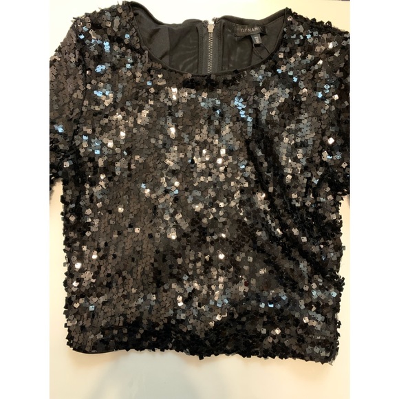 LAST CHANCE - Dynamite Sequence Crop Top - Picture 3 of 12